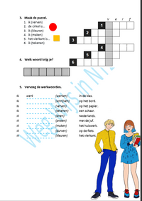 inkijk oefening werkwoorden